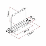 Fiamma Standard Carry-Bike Rack for Airstream Trailers (02093A97A) - Poptop World 