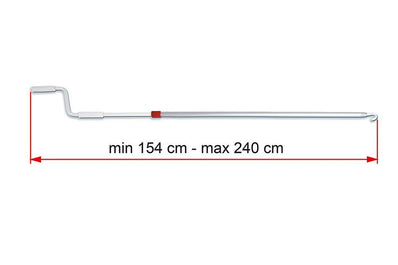 Fiamma Awning Crank Handle Range (Short, Standard & Telescopic) - Poptop World 