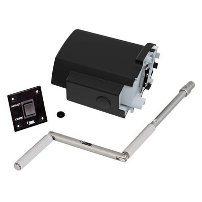 Fiamma F80S Motor Kit Compact -Deep Black 07929-01H Motorized Retractable Awning - Poptop World 