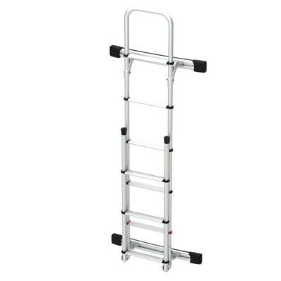 Fiamma Deluxe Rear Door Ladder for Mercedes Sprinter Vans (Silver) (02426-19A) - Poptop World 
