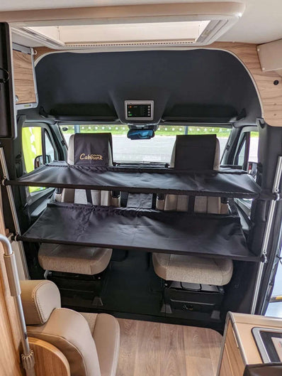 MERCEDES SPRINTER CAMPER VAN TWIN PATENDED CABBUNK CHILD BUNK COT SYSTEM - Poptop World 