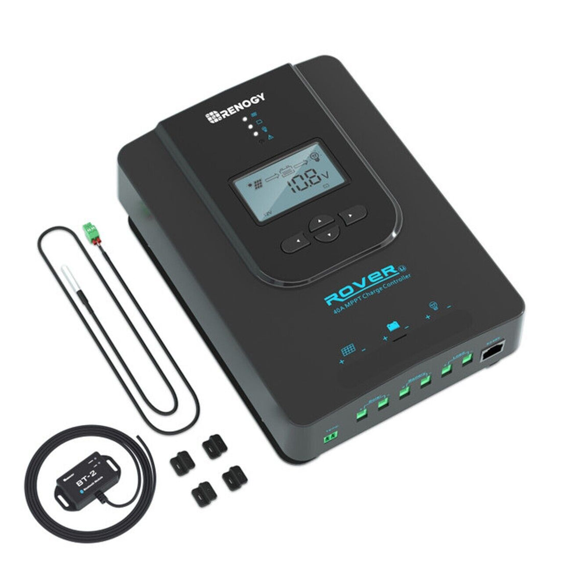 Renogy Rover Li 30A 12V/24V MPPT Solar Charge Controller w/Bluetooth Module - Poptop World 