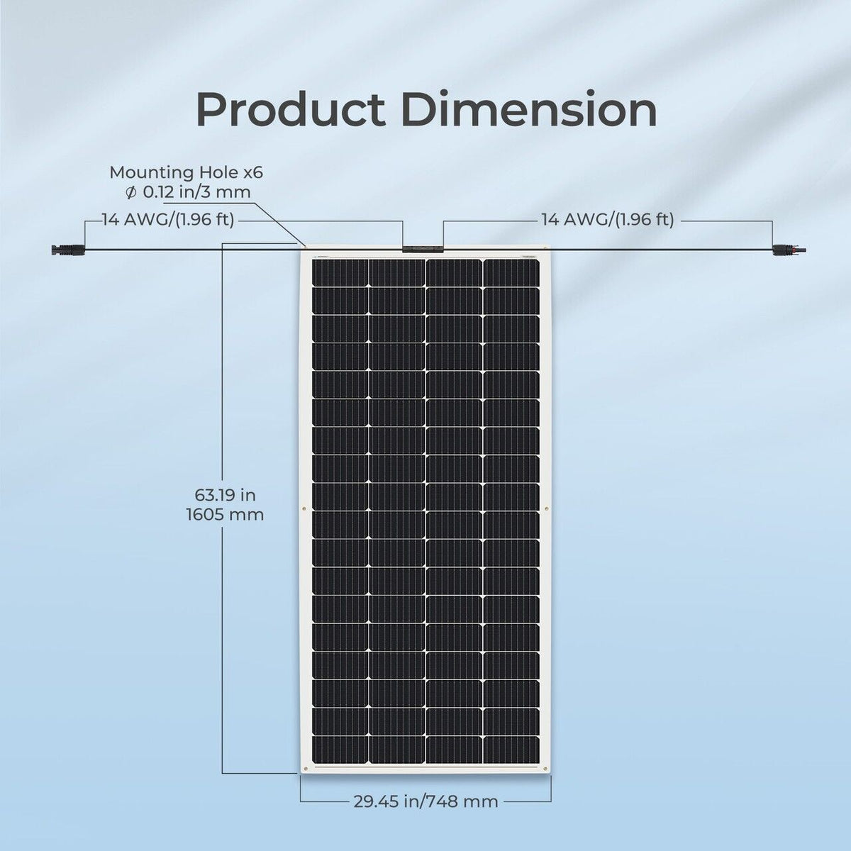 Renogy 200 Watt 12 Volt Flexible Monocrystalline Solar Panel - Poptop World 