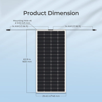 Renogy 200 Watt 12 Volt Flexible Monocrystalline Solar Panel - Poptop World 