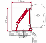 Fiamma F45S Awning Universal Roof Mount 98655-316 F45S - Poptop World 
