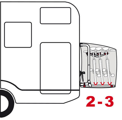 Fiamma Carry-Bike S Rack Bike Cover (2-3 Bikes) & Premium S (2-4 Bikes) - Poptop World 