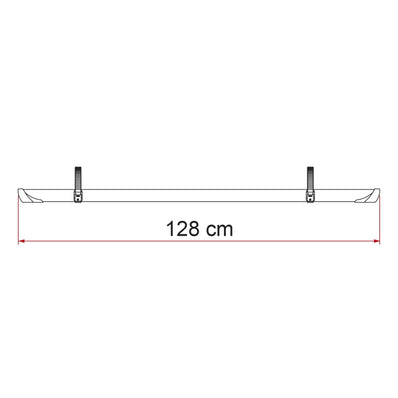 Fiamma Carry-Bike Rail Quick 128 w/ 2-Quick-Safe Straps (Black) or (Red) - Poptop World 