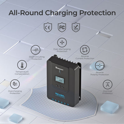 Renogy Rover Li 30A 12V/24V MPPT Solar Charge Controller w/Bluetooth Module - Poptop World 