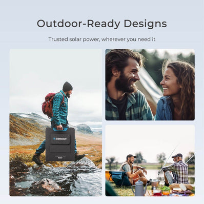 Renogy 200W Portable Solar Panel, IP65 Waterproof Foldable Solar Panel Power - Poptop World 