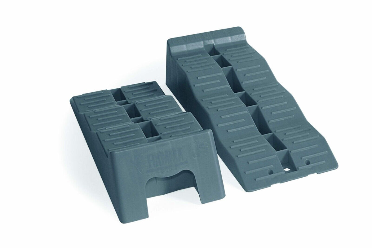 Fiamma Level Up Levelling Ramp Pair Grey Campervan Motorhome 5 Ton 97901-038 - Poptop World 