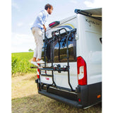 Fiamma Deluxe Rear Door Ladder for Ram Promaster & Ford Transit Vans DEEP BLACK - Poptop World 