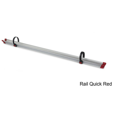 Fiamma Carry-Bike Rail Quick 128 w/ 2-Quick-Safe Straps (Black) or (Red) - Poptop World 