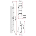 Fiamma Deluxe 8 Step Motorhome Ladder - Red/Silver (02426-02) - Poptop World 