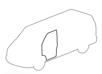 Volkswagen Eurovan 93-2003 Front Door Seal Left or  Right Weatherstrip 7D0837911 - Poptop World 