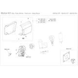 Fiamma F45S Awning Right End Compact Motor Cover (Deep Black) -98673H951 - Poptop World 