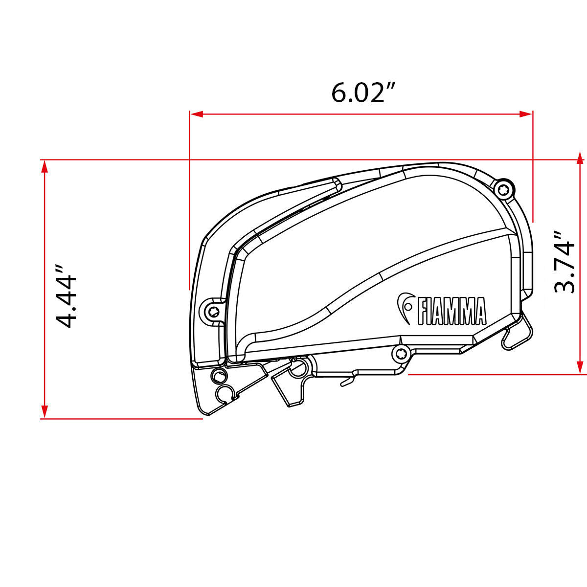 Fiamma F80S 320 Campervan Shade Awning Kit (10'6") - 8'2" extension - Poptop World 