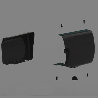 Fiamma F45S Awning Right End Compact Motor Cover (Deep Black) -98673H951 - Poptop World 