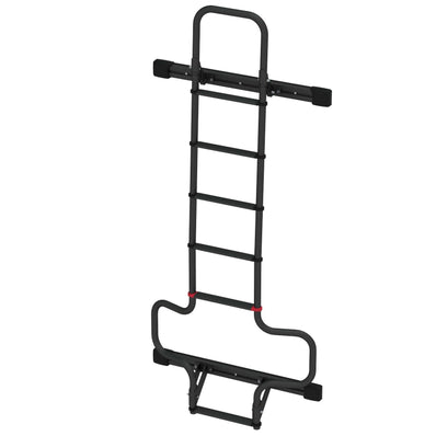 Fiamma Deluxe Rear Door Ladder for Ram Promaster & Ford Transit Vans DEEP BLACK - Poptop World 