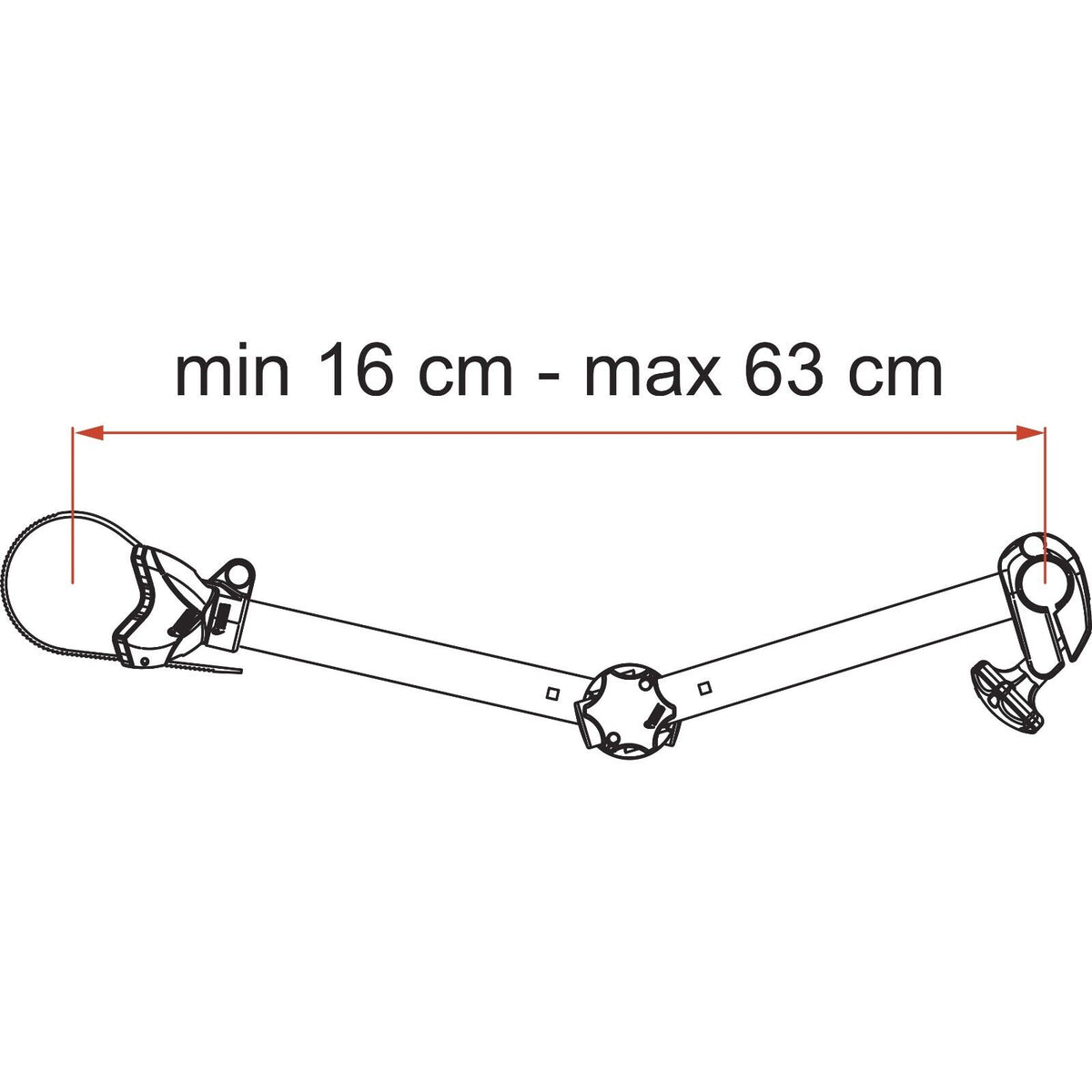 Fiamma Bike Block Pro S D Arm Carry Bike Arm Bicycle Cycle Rack Saftey (D1, D2) - Poptop World 