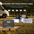 Renogy Wanderer 10A PWM Solar Charge Controller Common Negative Regulator W/ LCD - Poptop World 