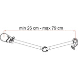 Fiamma Bike Block Pro S D Carry Bike Arm Bicycle Rack (D1, D2, D3) -DEEP BLACK - Poptop World 