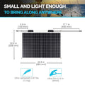 Renogy  50 Watt 12 Volt Flexible Monocrystalline Solar Panel - Poptop World 