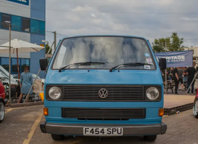 Upper Front Grille for Single Round Headlights: Vanagon 1980-1985 251 853 652D - Poptop World 
