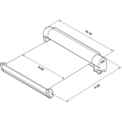 Fiamma F45S 300 Campervan Shade Awning -(10'1") - 8'2" extension - Poptop World 
