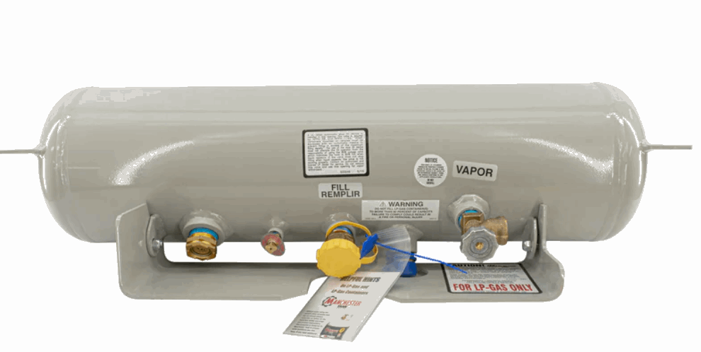 DELUXE 1995-2000 VW EUROVAN CAMPER T4 WINNEBAGO Propane TANK 5.9 GAL MANCHESTER With Full Hose Kit - Poptop World 