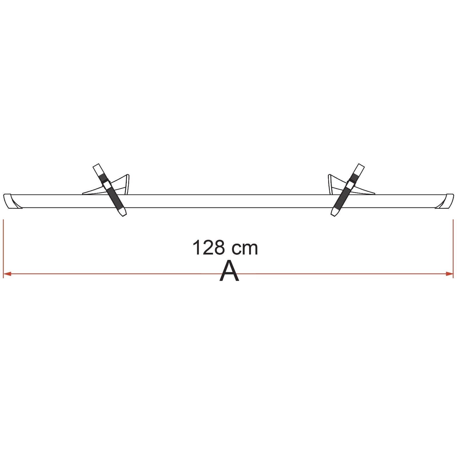 Fiamma Rail Premium for Carry-Bike Racks Extra Replacement (Silver) - Poptop World 