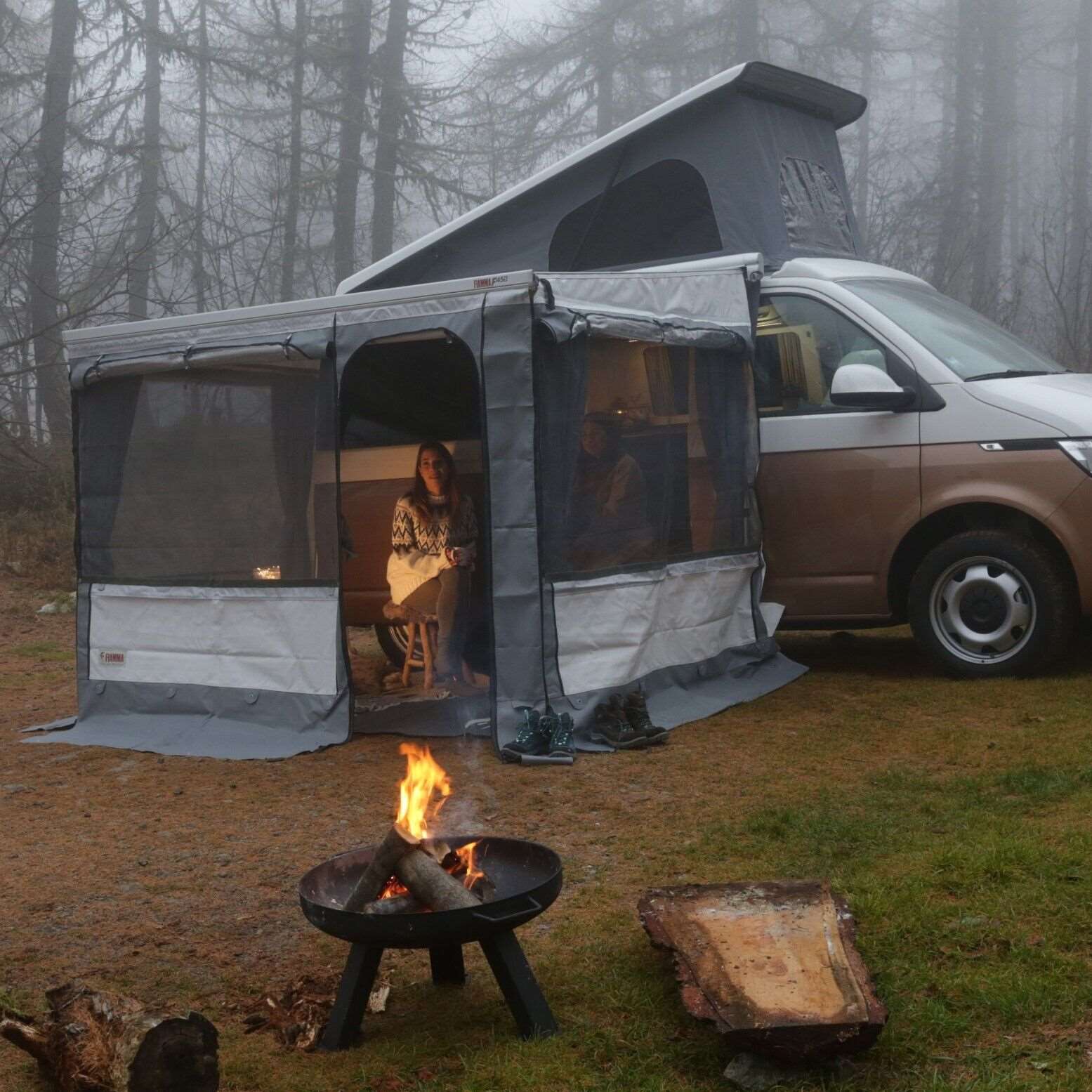 Fiamma F45S Awning Privacy Room 260 Camper Van Edition (08366-01-) - Poptop World 