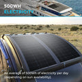 Renogy 100 Watt 12 Volt Black Division Ultra Lightweight MonoC Flex Solar Panel - Poptop World 