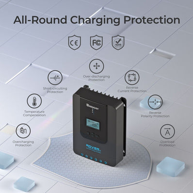 Renogy Rover Li 20Amp MPPT Solar Charge Controller W/ BT-1 Bluetooth Module RJ12 - Poptop World 