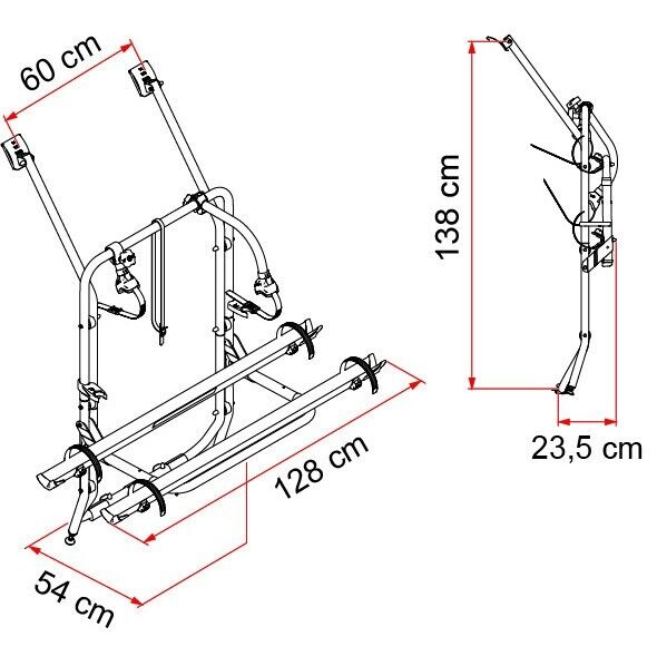 Fiamma Carry-Bike Rack for VW T4 (Volkswagen Eurovan T4) - Poptop World 