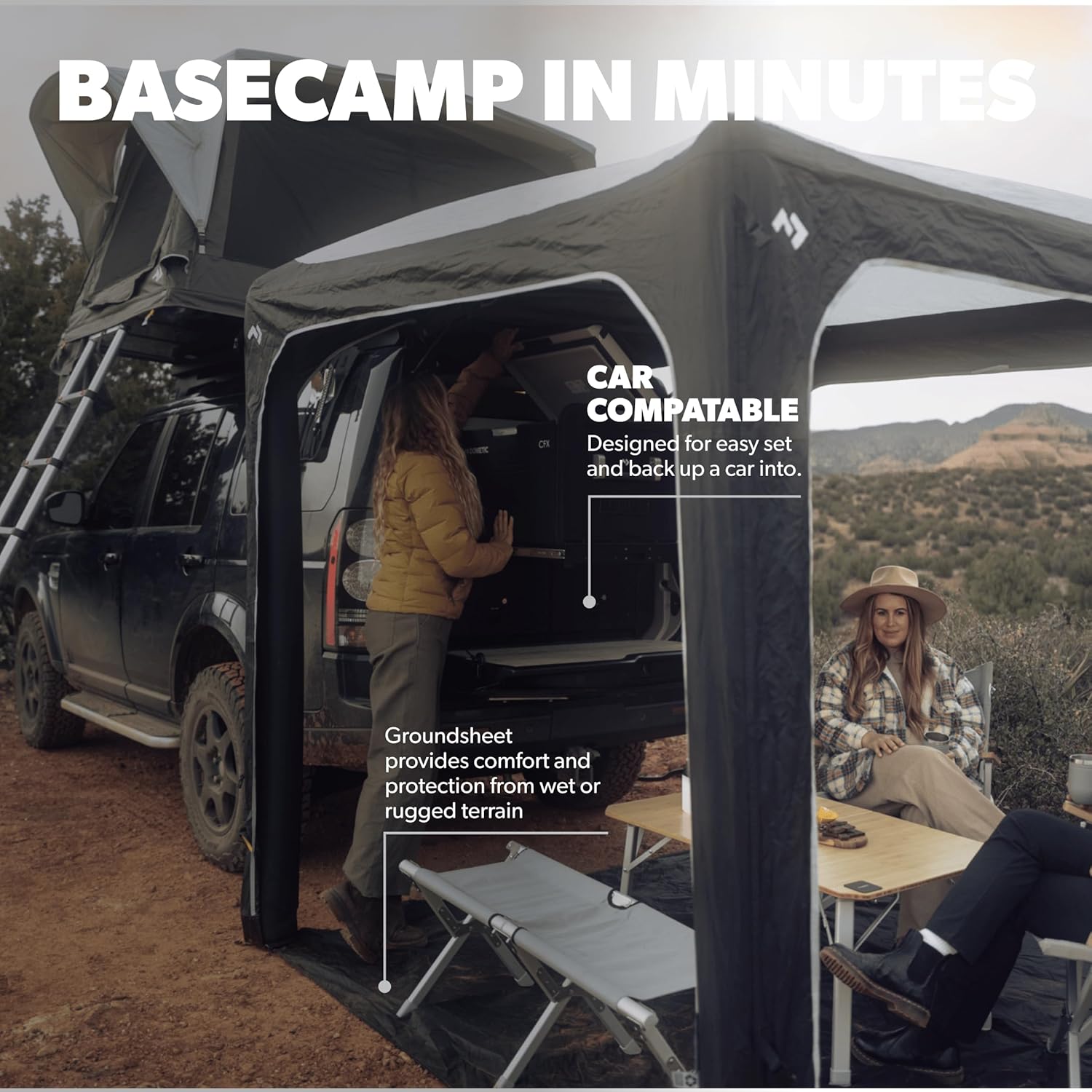 Dometic HUB 2 REDUX Inflatable Shelter - Drive-Away Van Awning - Poptop World 