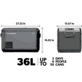 Dometic CFX3 35 Portable Refrigerator & Freezer – 36L, -7°F Cooling Power - Poptop World 