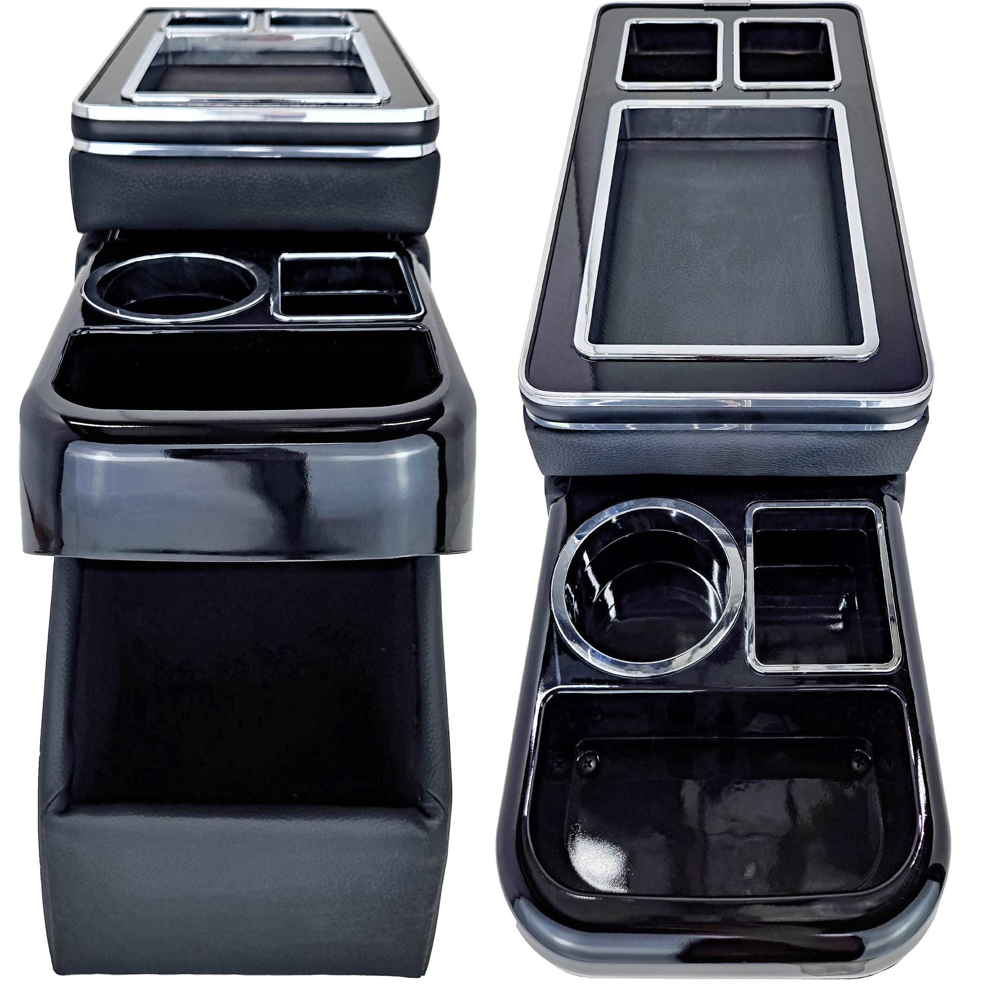 Centre Console Storage Box for VW Vanagon, Eurovan, & T5/T6- Black - Poptop World 
