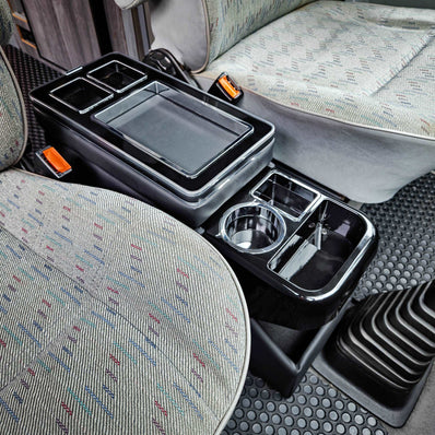 Centre Console Storage Box for VW Vanagon, Eurovan, & T5/T6- Black - Poptop World 