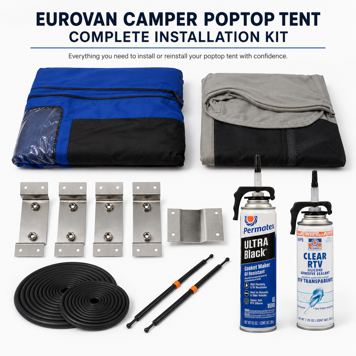 Volkswagen Eurovan Camper Pop Top Tent – Complete Kit– 1995–2003