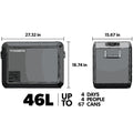 Dometic CFX3 45 Powered 12V Cooler, 46L - Fridge/Freezer - Poptop World 