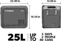 Dometic CFX3 25 Portable Electric Cooler and Freezer - 25L, 12/24V, WiFi App Control - Poptop World 
