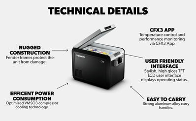 Dometic CFX3 25 Portable Electric Cooler and Freezer - 25L, 12/24V, WiFi App Control - Poptop World 