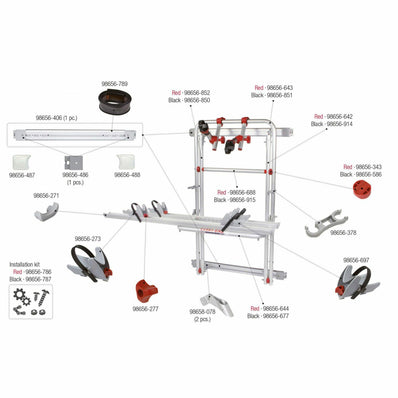 Fiamma Carry-Bike 200 Rack for Ram Promaster Vans Black 02094A26A