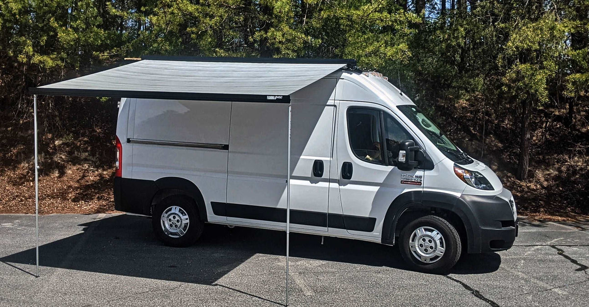 Fiamma - F45 S 300 - (10'1") - 8'2" extension RETRACTABLE CAMPERVAN AWNING - Poptop World 