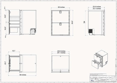 ISOTHERM DRAWER 160 FRIDGE/FREEZER - 5.5 CU FT