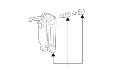 Eurovan Exterior Handle, Outside - Volkswagen (701-837-205) Left (Driver) Side w/ Keys
