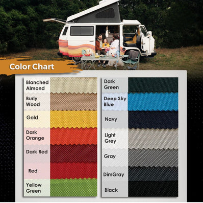 TopTrail Premium Pop Top Tent for 1986–1991 VW Vanagon Westfalia (Rear Hinge)