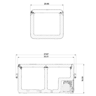 Dometic CFX3 95DZ Dual Zone 94L Cooler - Fridge / Freezer - Poptop World 