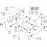 Fiamma F65S Awning Left Hand Winch Cover (Titanium) 98655-329