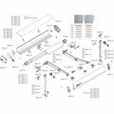 Fiamma F65S Awning Left Hand Winch Cover (Polar White) (98655-307)